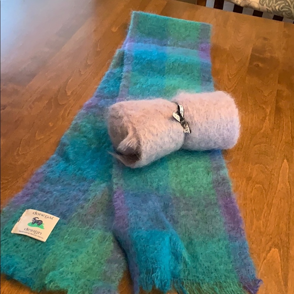 Two Irish Wool Scarfs